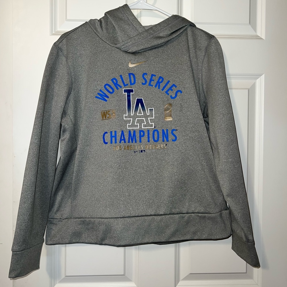 Nike LA Dodgers World Series Champions Cropped Hoodie